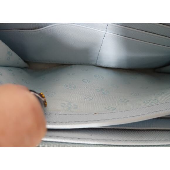 Tory Burch Robinson Blue Crossbody Bag - Picture 6 of 9